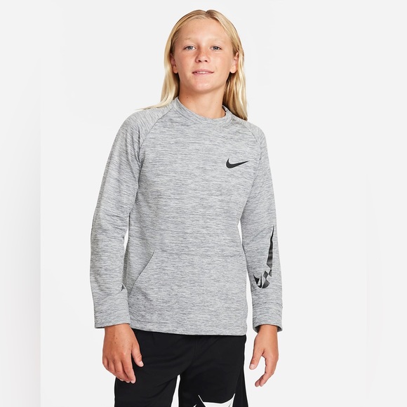 Nike Big Boys Comfort Dri-fit Fleece Training Top - Picture 1 of 8